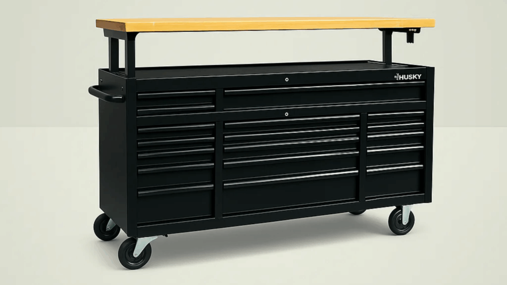 Husky Heavy-Duty Mobile Workbench Tool Storage Chest