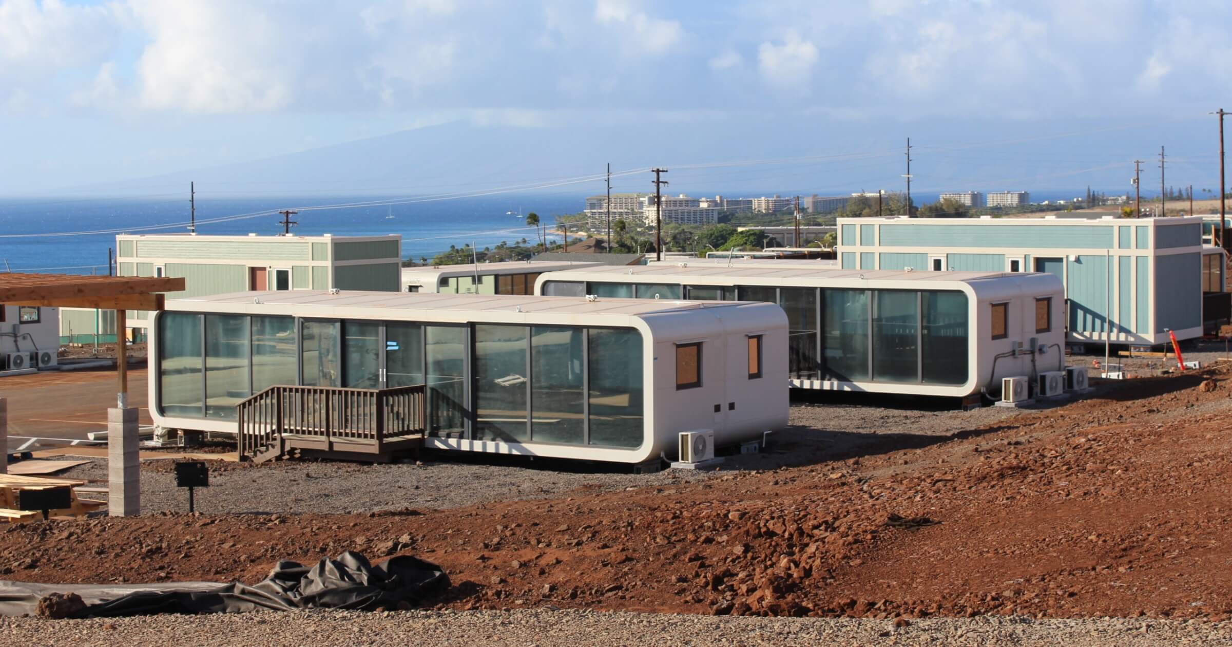 Maui modular homes installed for disaster after wildfires.