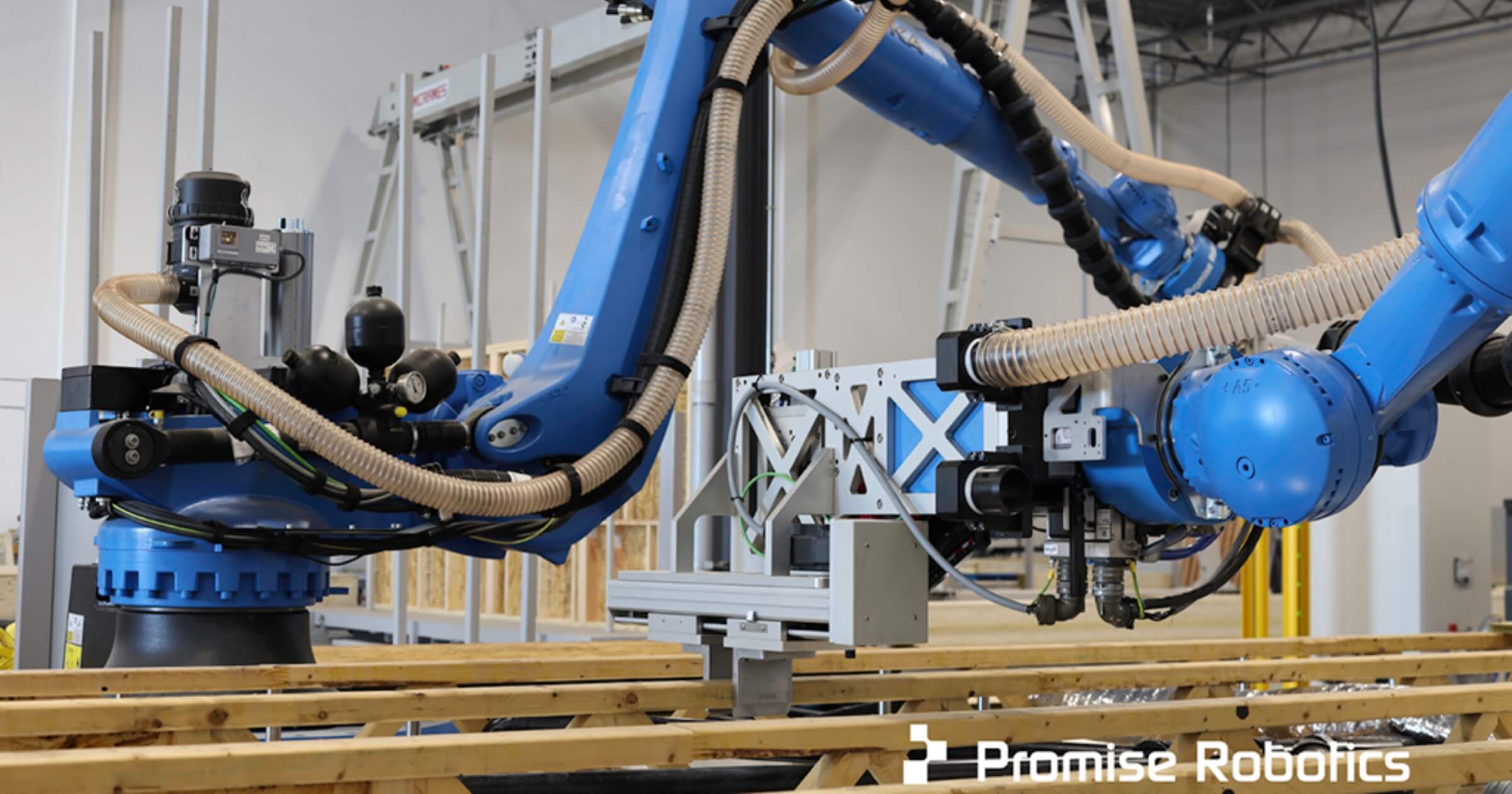 promise robotics homebuilding robot working in a factory