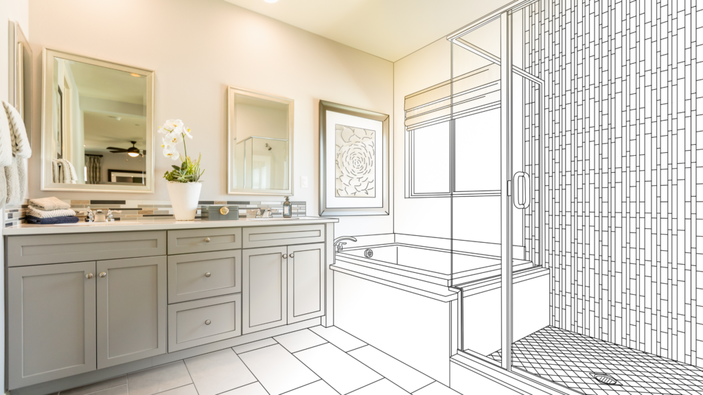 Bathroom remodel from sketch
