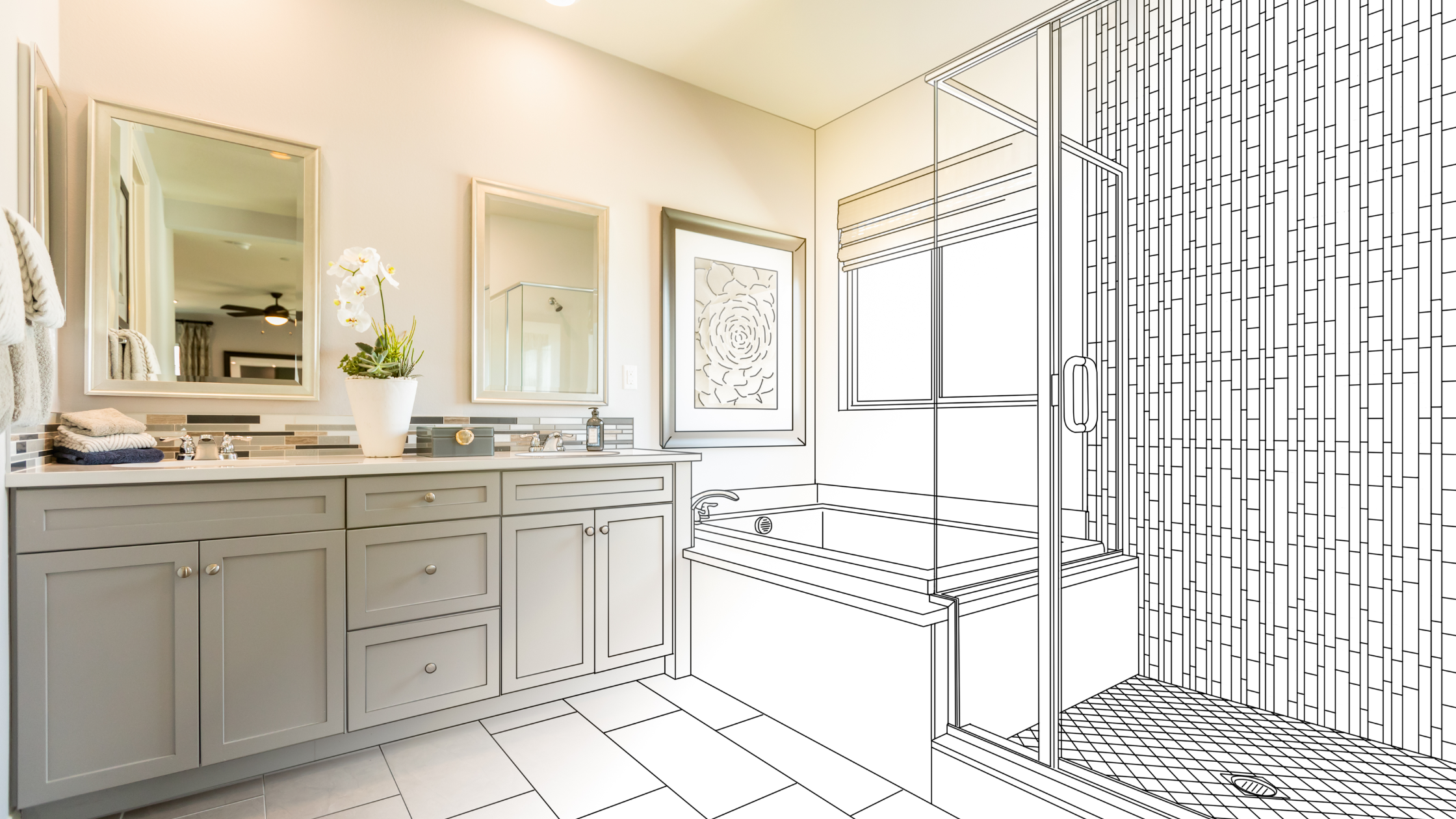 Bathroom remodel from sketch