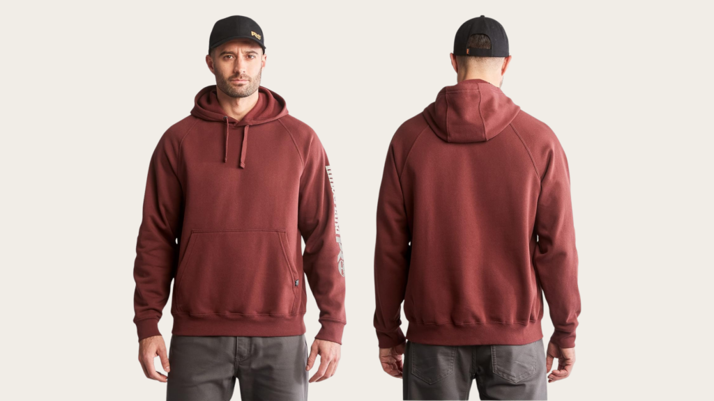 Timberland PRO Hood Honcho Sport Hoodie in dark red