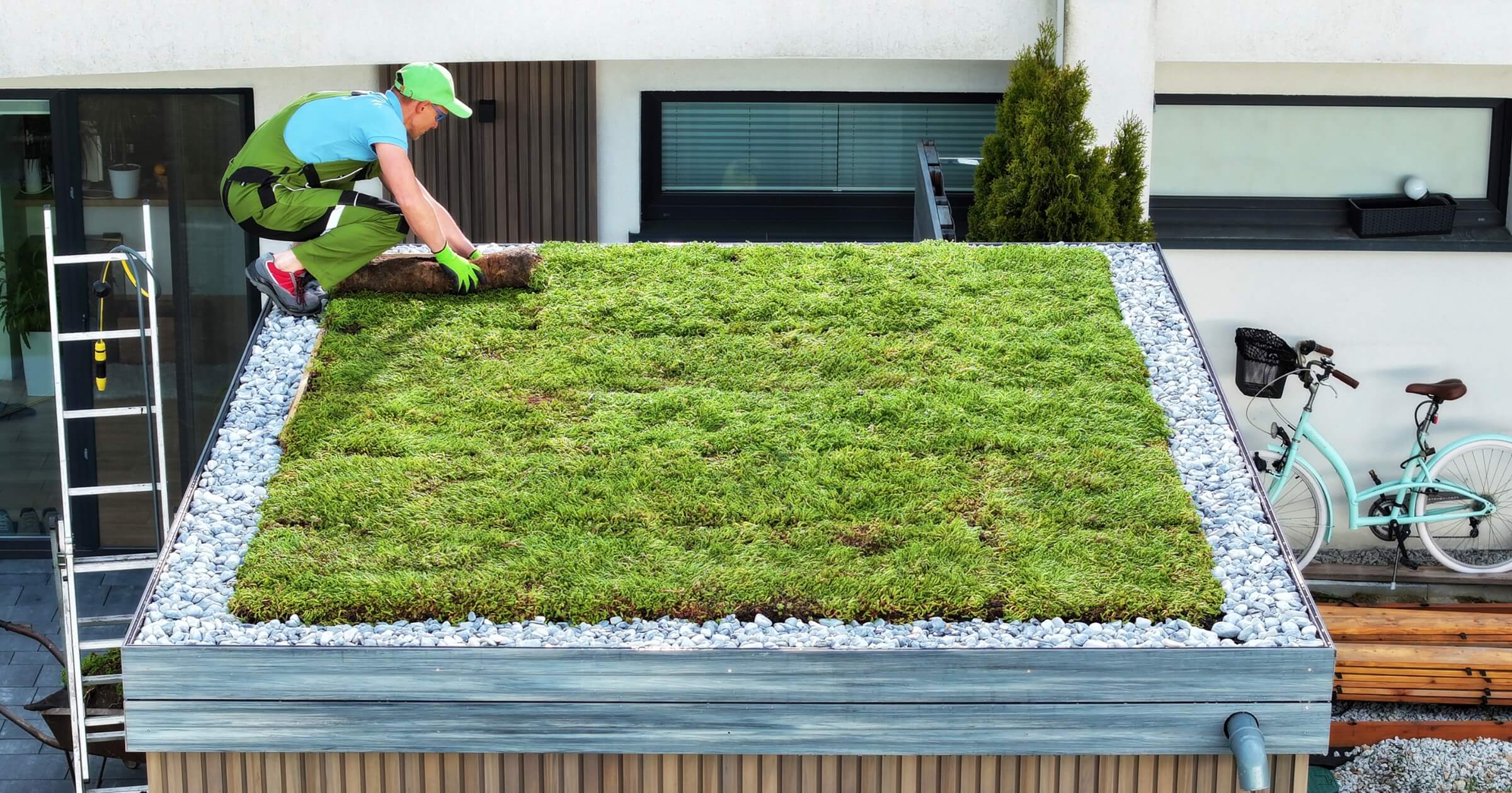 green roof installation
