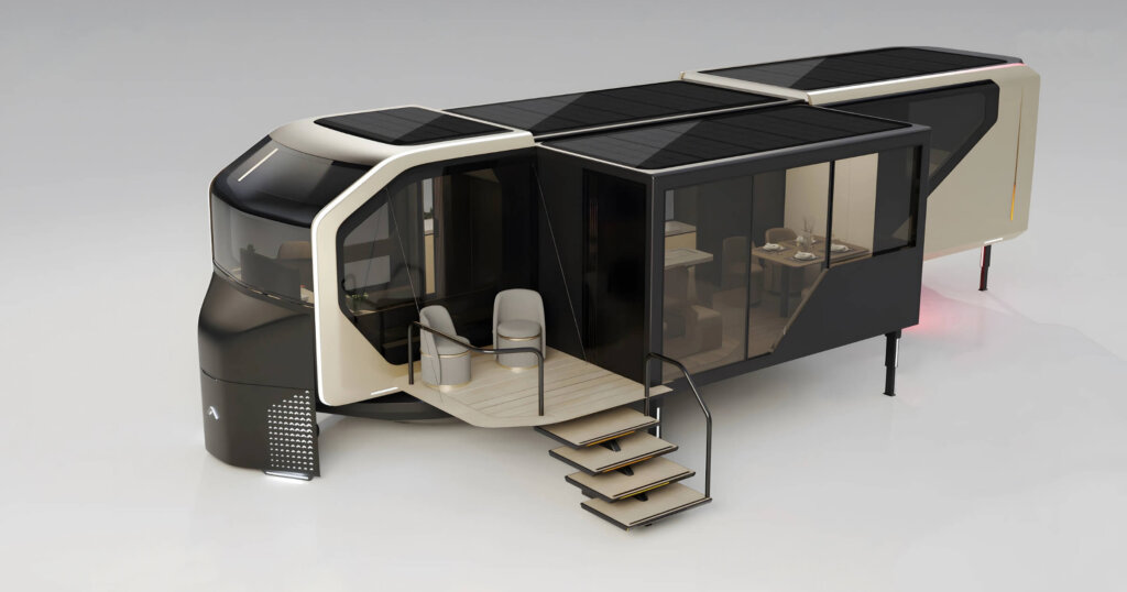 outside of the AI Transformer Home Trailer (AI-THt)