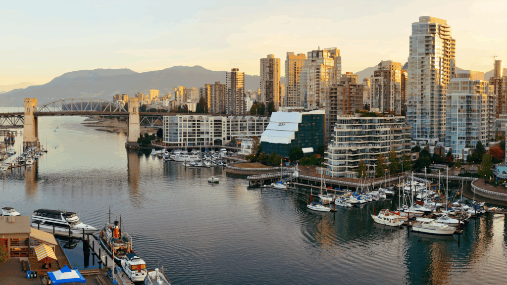 Downtown Vancouver skyline where city has approved processes to fast track housing development