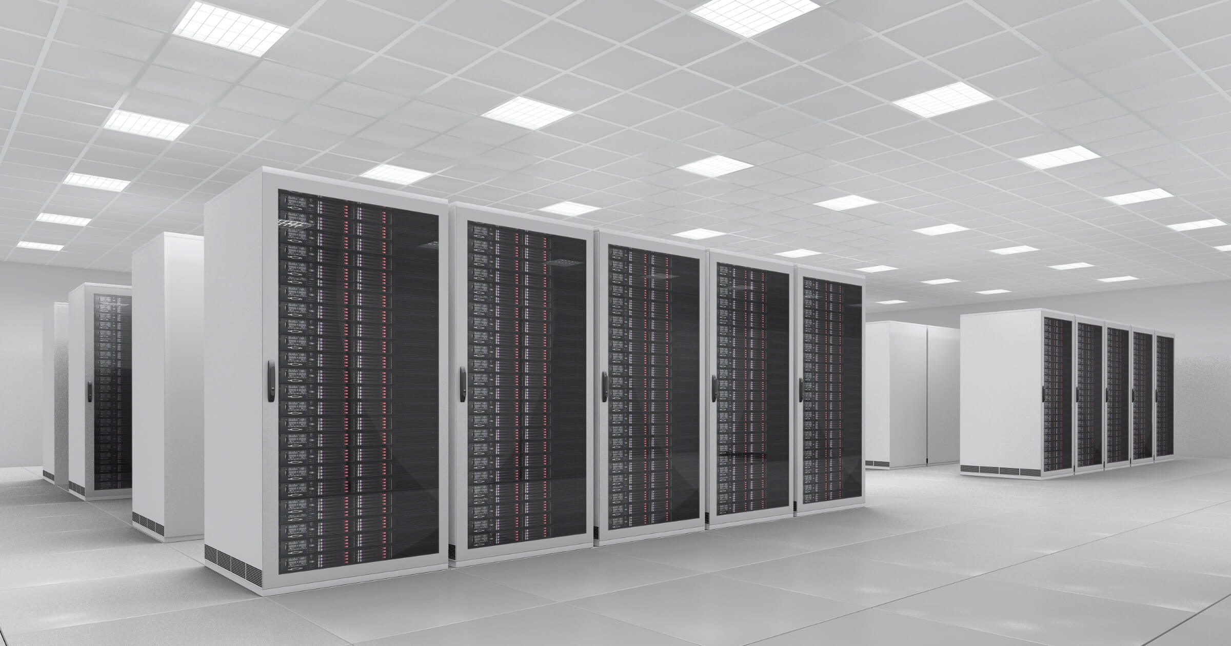 Data centre interior fully built