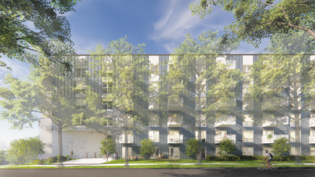 Vienna House in Vancouver, BC, render of exterior
