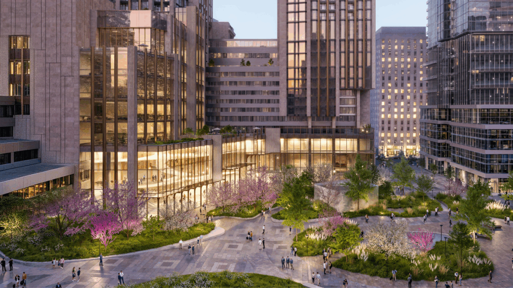 Hariri Pontarini projects shaping Toronto (and beyond) 4 Exterior render of the College Park redevelopment project by Hariri Pontarini