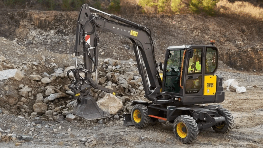 Volvo EW65 wheeled excavator