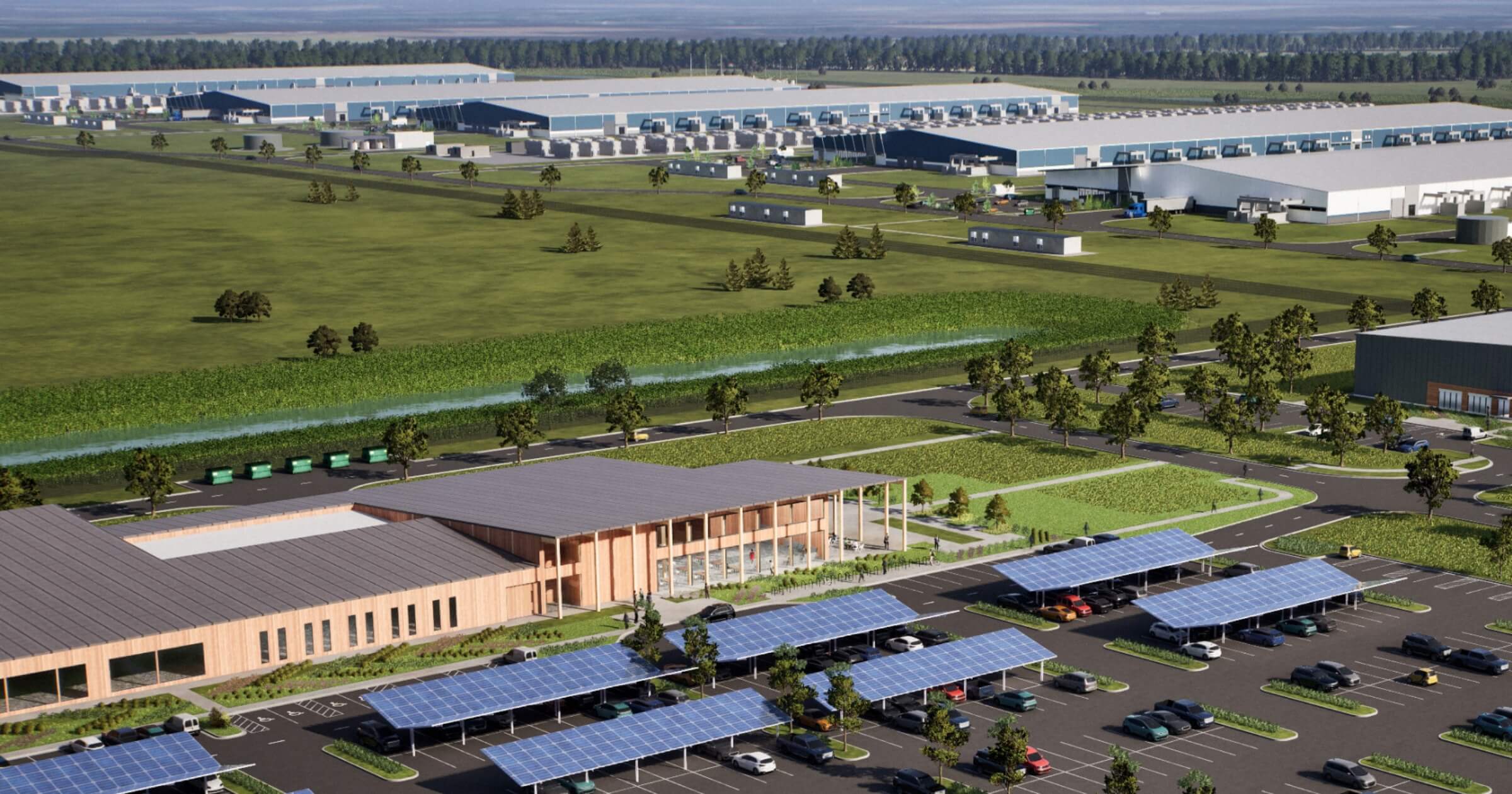 Meta Indiana Data Center Rendering