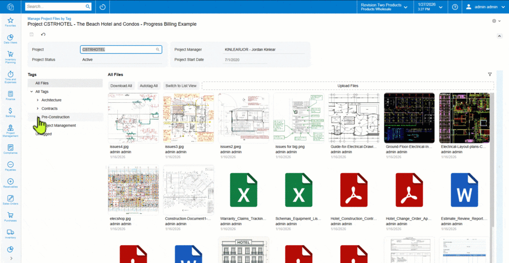 Acumatica Construction Edition is reshaping project management for contractors 3 Acumatica Construction Edition file tagging