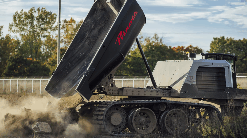 How the Prinoth Panther T23R brings versatility to challenging jobsites 1 Prinoth Panther T23R dumb box