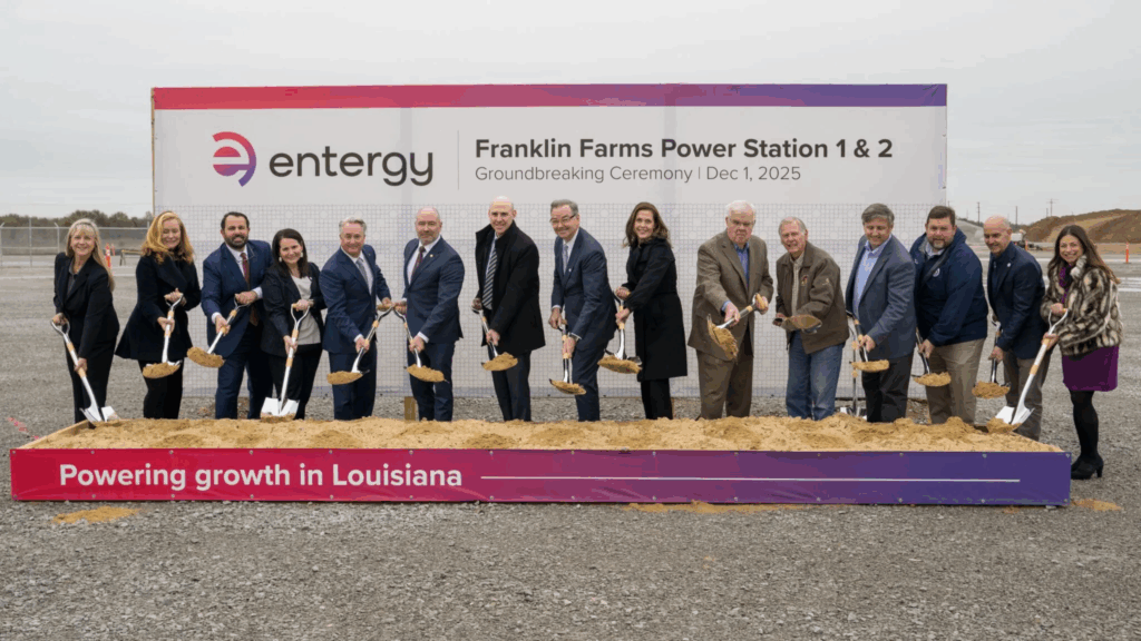 Entergy groundbreak on Franklin Farms Power Stations
