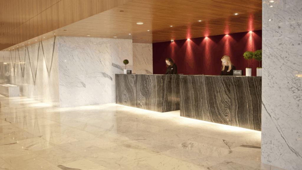 Lobby of Fairmont Pacific Rim