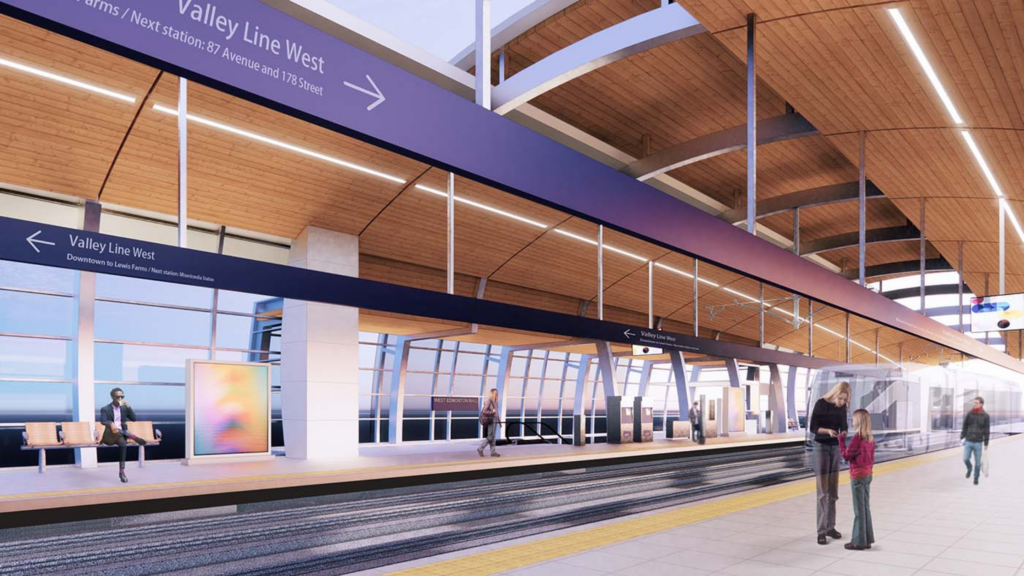Valley Line LRT interior station render