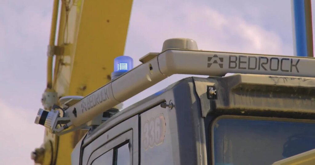 Bedrocks robotics operator installed on a machine.