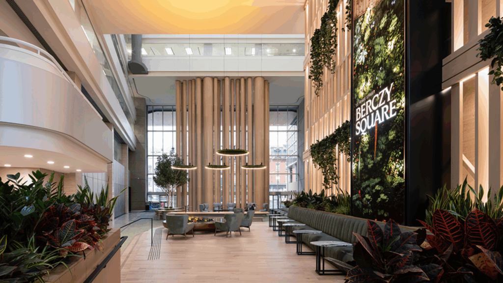 Iconic work by DIALOG for the Berczy Square Lobby at33 Yonge Street