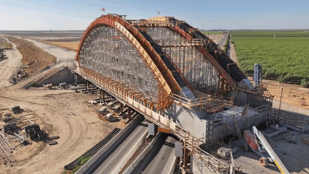 California High-Speed Rail under construction
