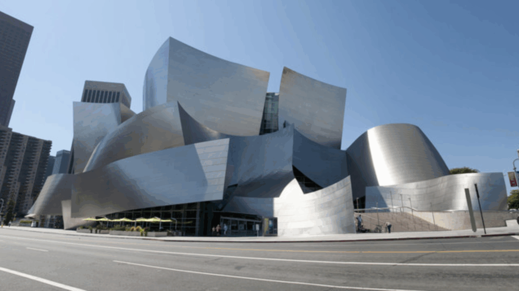 Exterior image of Walt Disney Concert Hall, Los Angeles