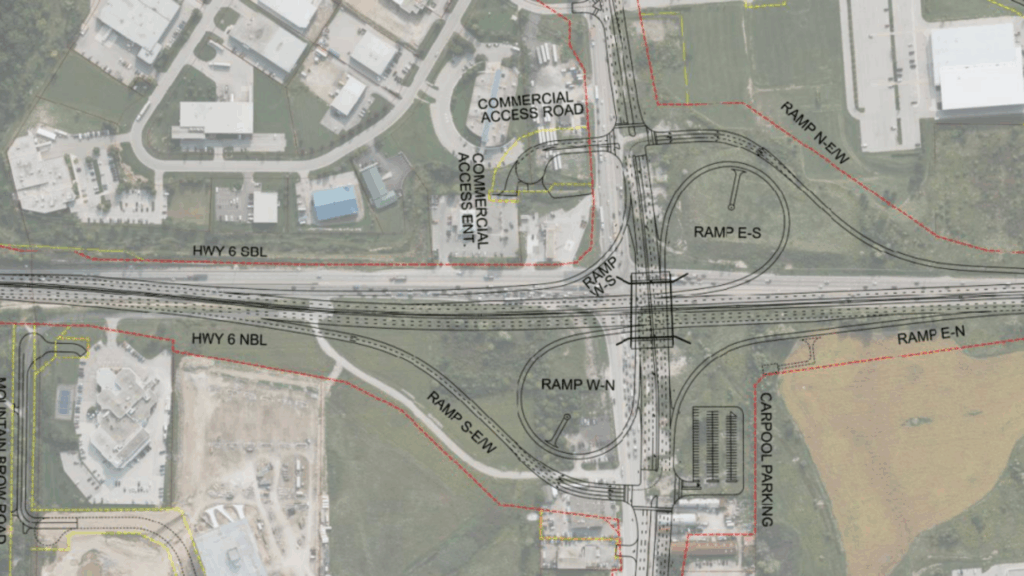 Arcadis drawings of the Highway 5 & 6 interchange ramps in Flamborough, ON