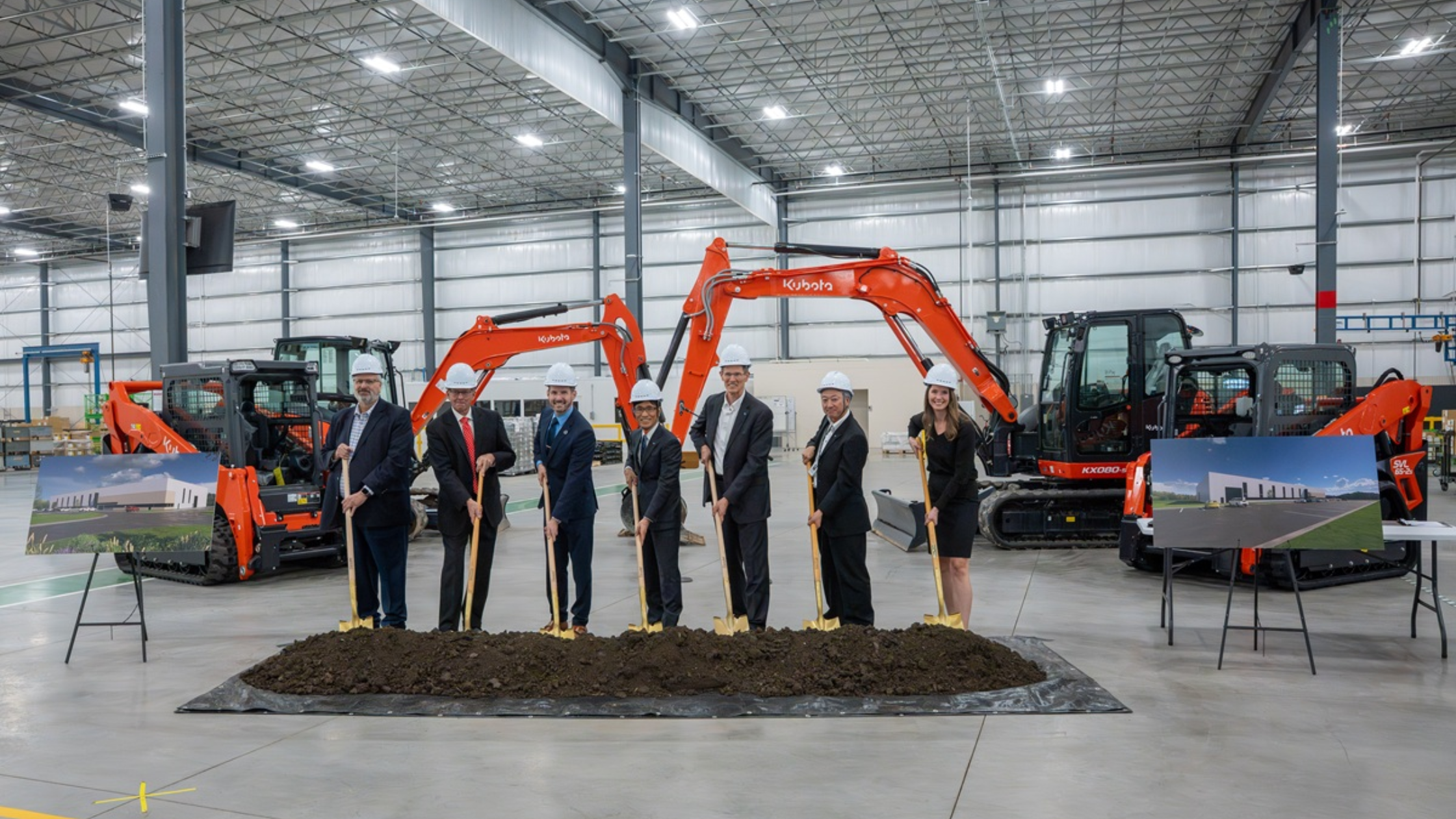 Kubota execs break ground on new facility in Salina, Kansas