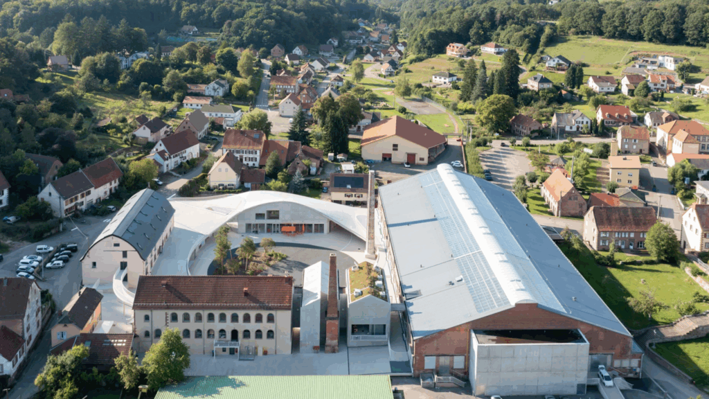 SO-IL is using open-air designs to raise the bar for construction coordination 3 Aerial overview of Site Verrier in Frane
