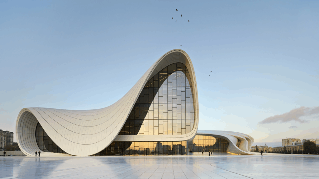 Heydar Aliyev Centre by Zaha Hadid Architects.